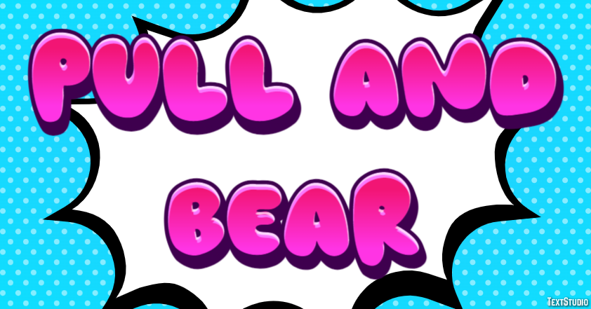 Pull And Bear Text effect