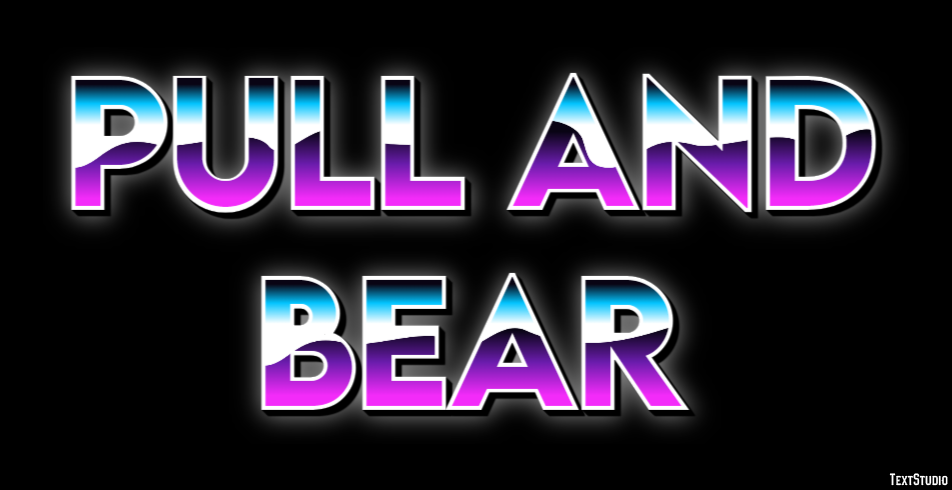 Pull And Bear Text effect