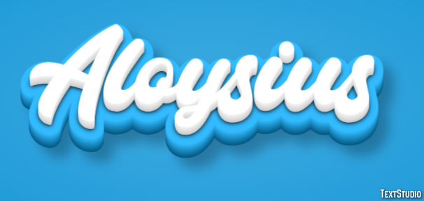 Aloysius Text Effect