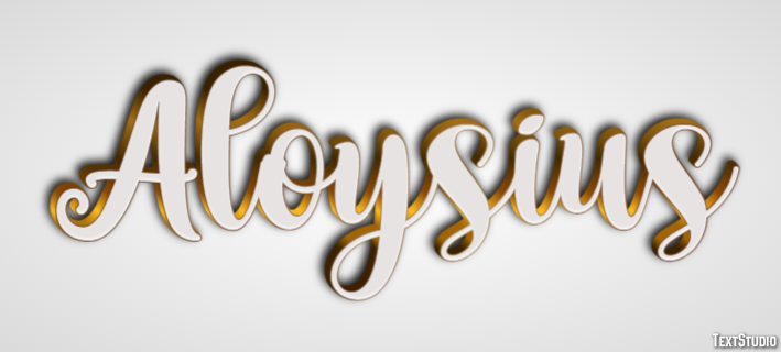 Aloysius Text Effect