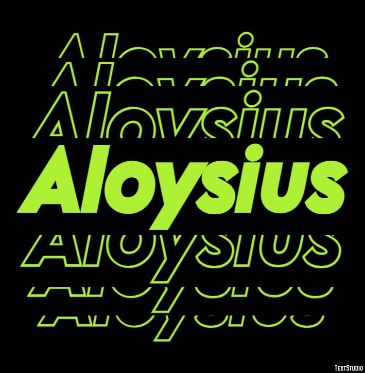 Aloysius Text Effect