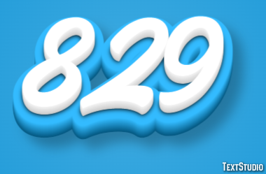 829 Tekst Effect