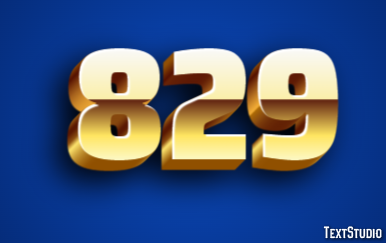 829 Tekst Effect