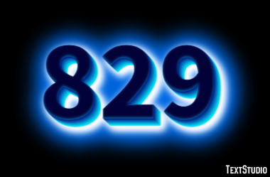 829 Tekst Effect