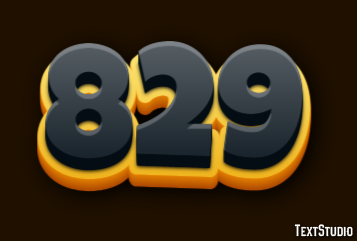 829 Tekst Effect