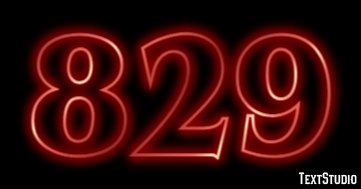 829 テキスト効果