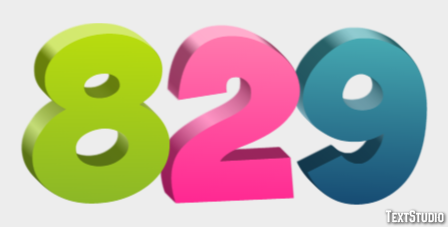 829 テキスト効果