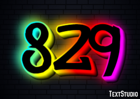 829 Tekst Effect
