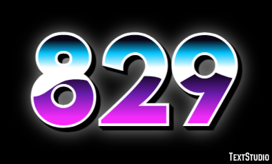 829 Tekst Effect
