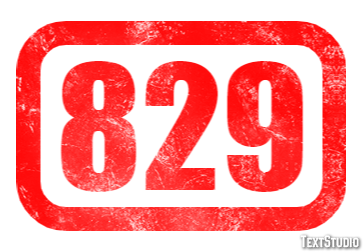 829 Tekst Effect