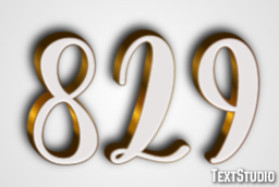 829 Tekst Effect