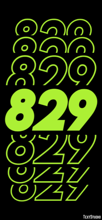 829 Tekst Effect