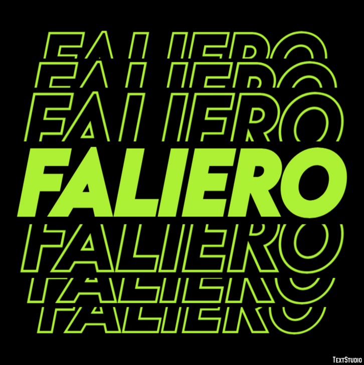 Faliero Effetto testo