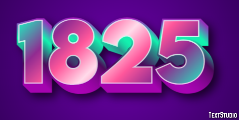 1825 Effetto testo
