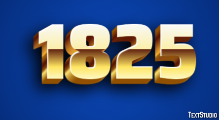 1825 Effetto testo