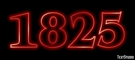 1825 Effetto testo