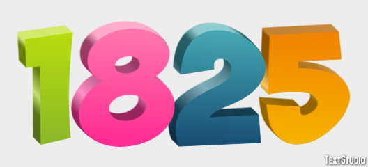 1825 Effetto testo
