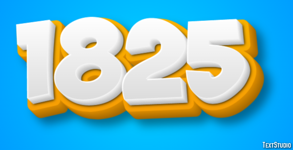 1825 Effetto testo