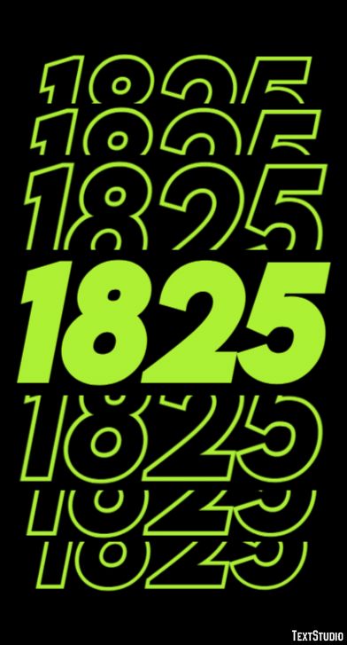 1825 Effetto testo