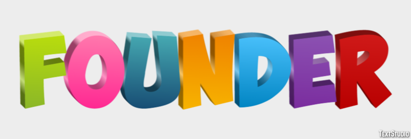 Founder Tekst Effect