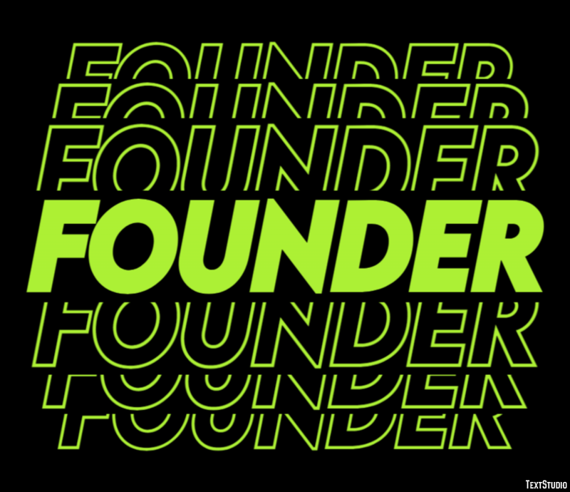 Founder Tekst Effect