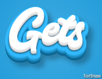 Gets Text Effect