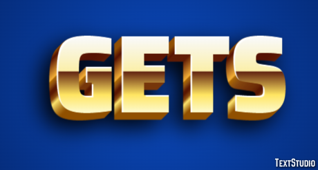Gets Text Effect