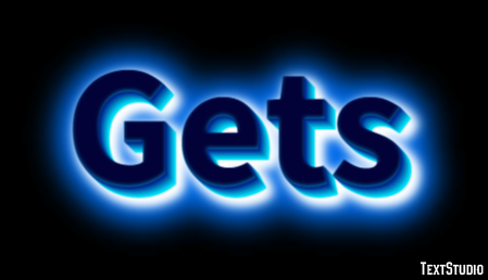 Gets Text Effect