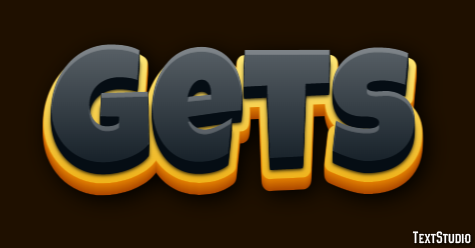Gets Text Effect