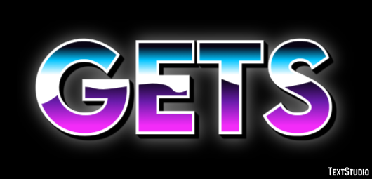 Gets Text effect