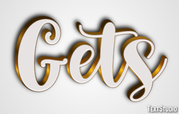 Gets Text effect