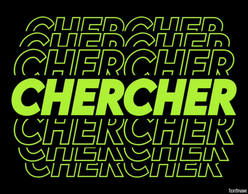 Chercher Text effect
