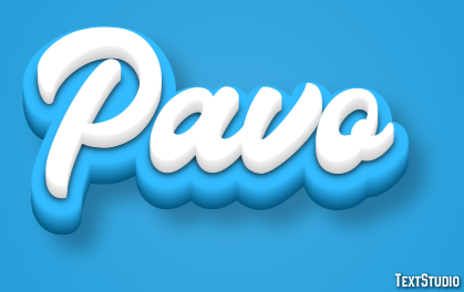 Pavo Effet de Texte