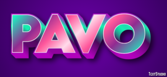 Pavo Effet de Texte