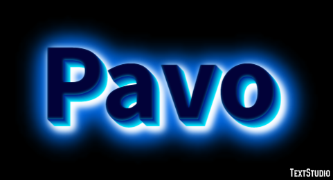 Pavo Efecto de Texto