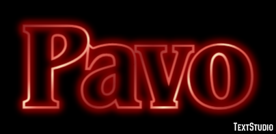 Pavo Effet de Texte