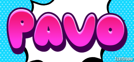 Pavo Efecto de texto