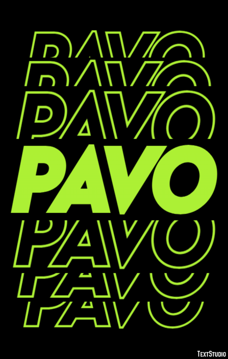 Pavo Efecto de Texto