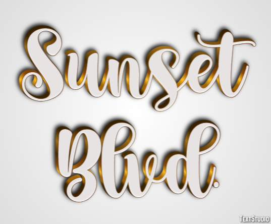 Sunset Blvd. テキスト効果