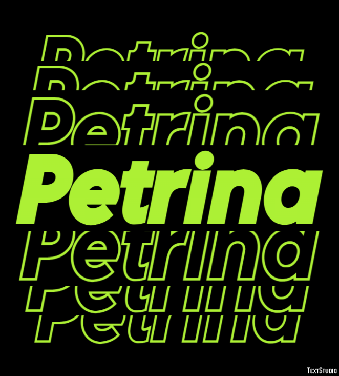 Petrina Efecto de Texto