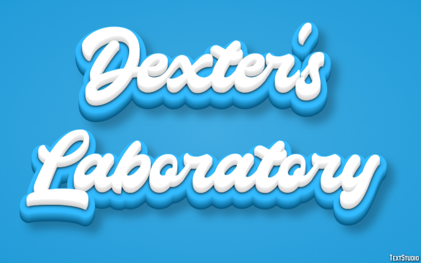 Dexter’s Laboratory Efecto de Texto