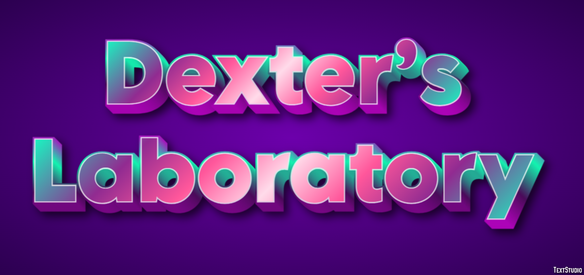 Dexter’s Laboratory Efecto de Texto