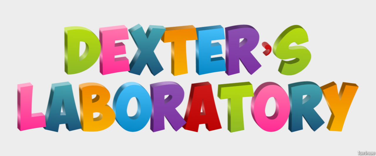 Dexter’s Laboratory Efecto de Texto