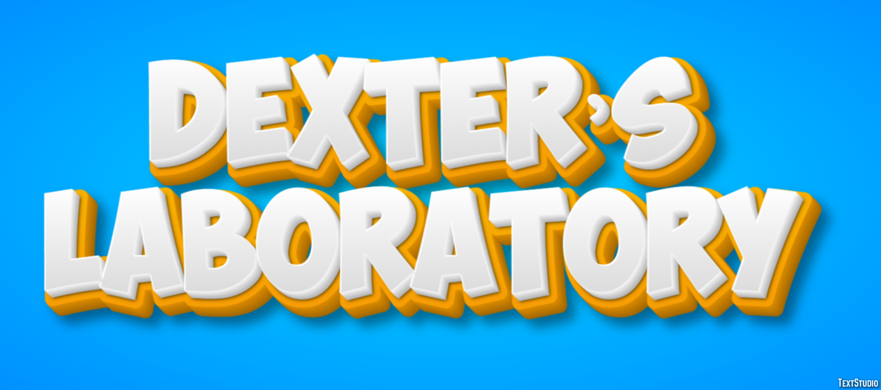 Dexter’s Laboratory Efecto de Texto