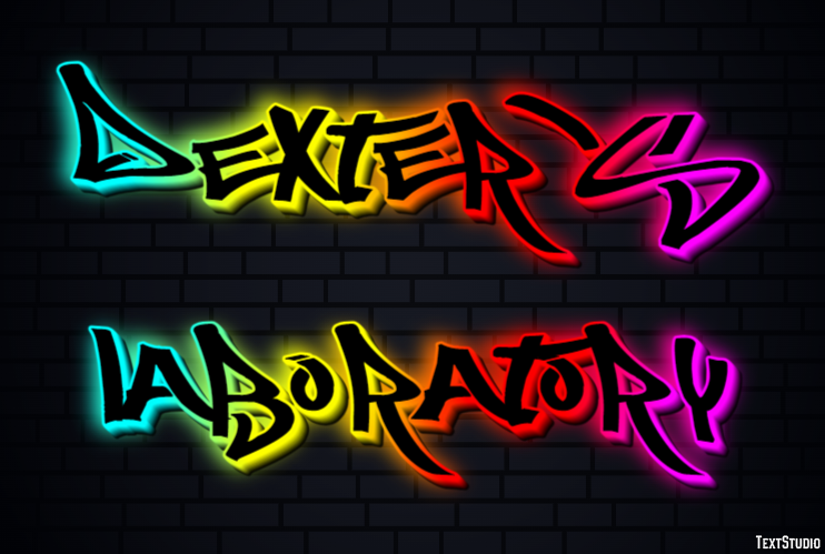 Dexter’s Laboratory Efecto de Texto