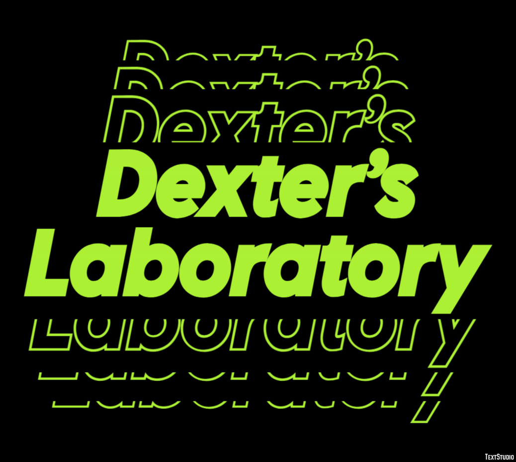 Dexter’s Laboratory テキスト効果