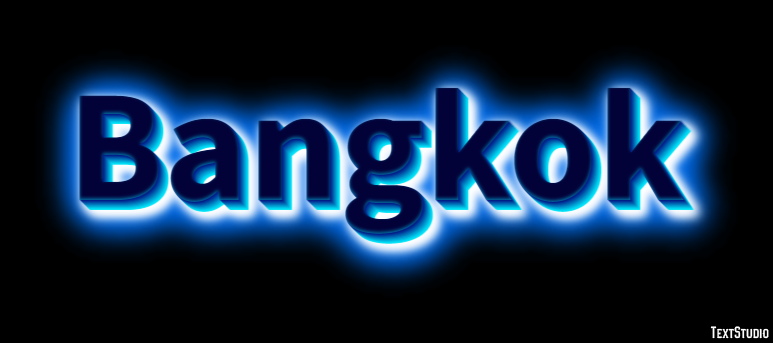 Bangkok Effetto testo