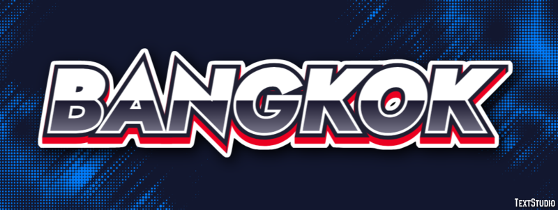 Bangkok Эффект текста