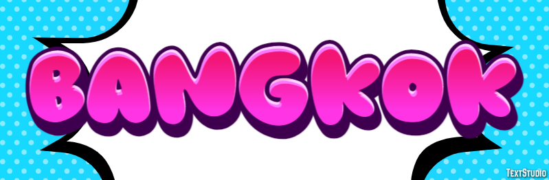 Bangkok Эффект текста