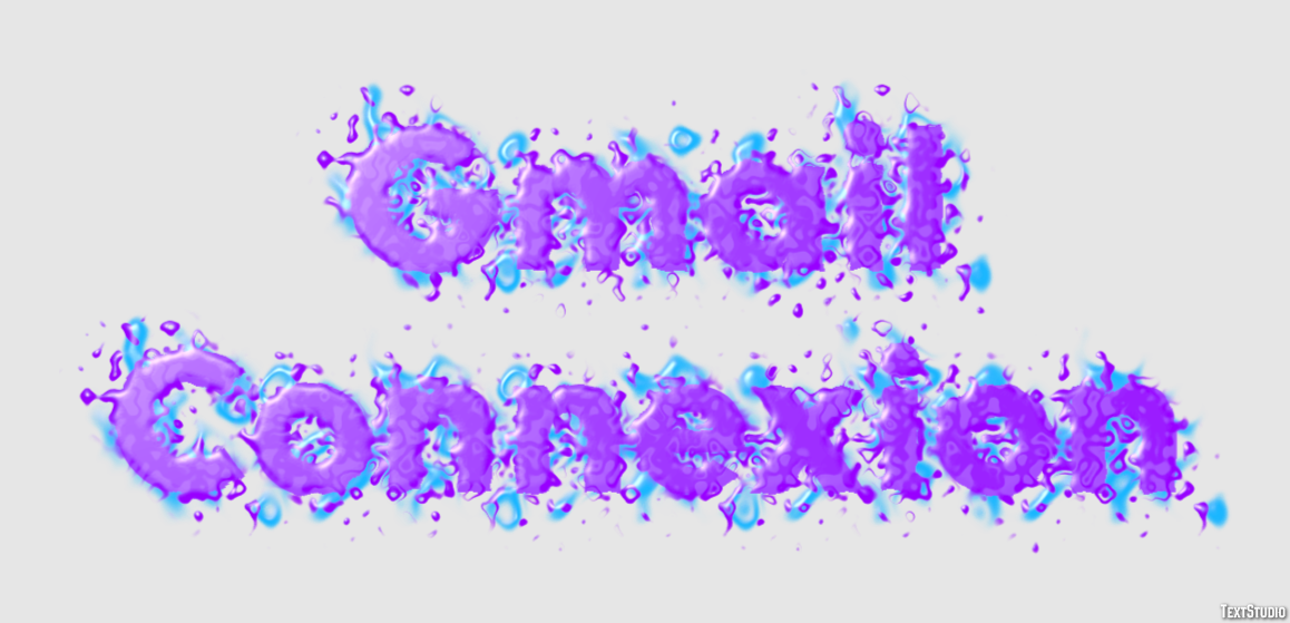 Gmail Connexion Tekst Effect